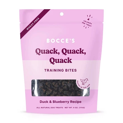 Bocces Bakery Quack Quack Quack Dog Training Treats with Duck Flavor Dog Treats - 6oz