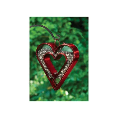 113R Copper Heart Fly-Thru Bird Feeder: Good Directions, Easy-Fill, Non-Toxic, 4.5 lb Capacity