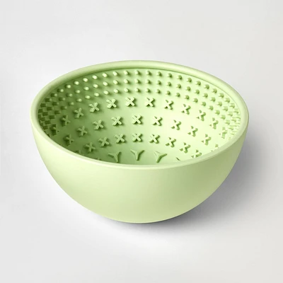 Lick Mat Slow Feed Soother Wobble Dog Bowl - 4 Cups - Green - Boots & Barkley