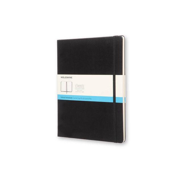 Moleskine Lined Professional Journal Dot XL Hard Classic: Dotted Notebook, Bullet Journal, Black, 7.5x9.75, 192 Pages