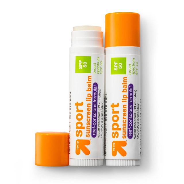 Sport Sunscreen Lip Balm - SPF 50 - 0.3oz - up&up