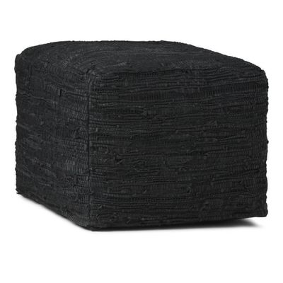 Garcia Square Pouf - WyndenHall: Leather