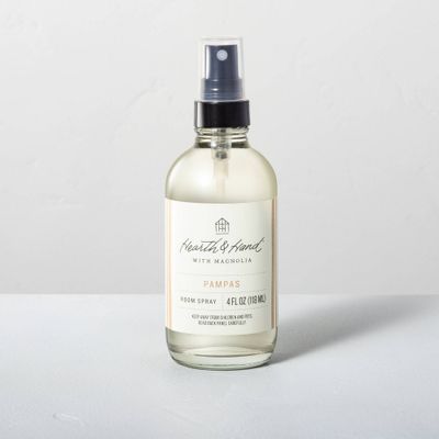 4 fl oz Pampas Room Spray - Hearth & Hand with Magnolia: Amber & Violet Scent, Linen & Pillow Mist