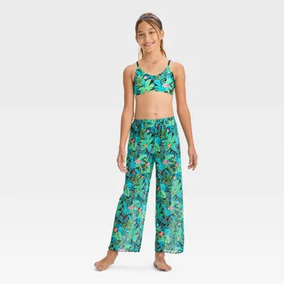 Girls Feeling Tropical Floral Printed Bikini et - art class