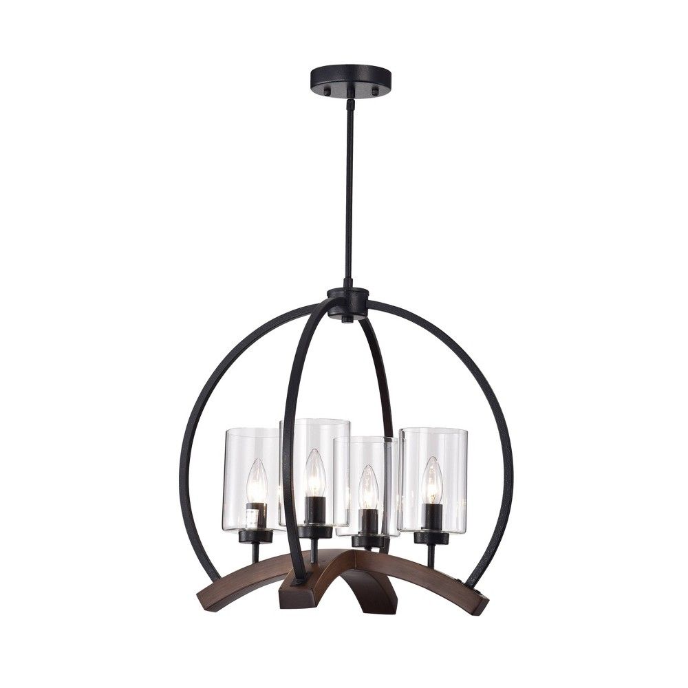 target black chandelier