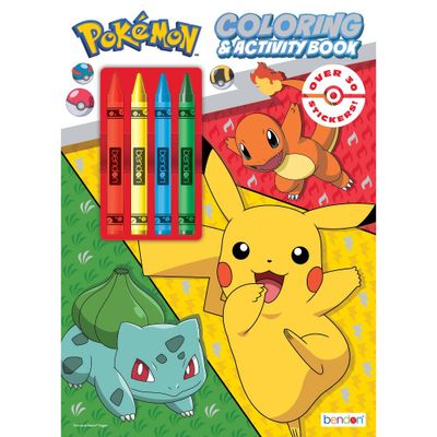 Pokemon Coloring Book with Crayons