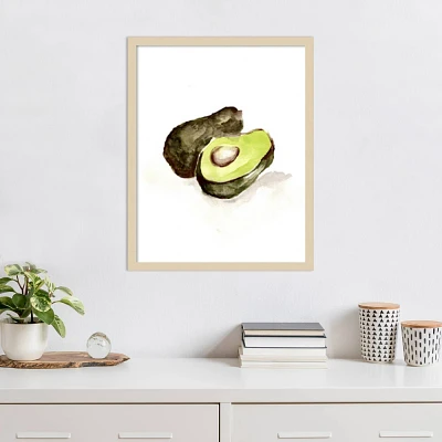 Amanti Art Veggie Sketch Avocado by Marcy Chapman Wood Framed Wall Art Print