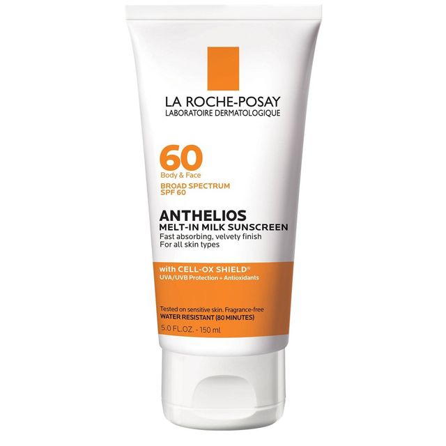 La Roche Posay Anthelios Sunscreen, Melt-In-Milk for Face and Body Sunscreen Lotion - SPF 60 - 5oz