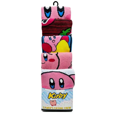 Kirby 5pk Crew Sock Bundle