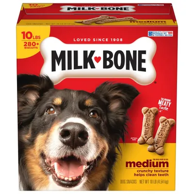 Milk-Bone Biscuits Flavored Medium Dog Treats - 10lbs