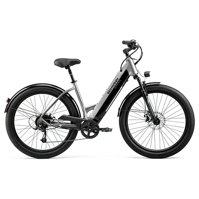 Schwinn Adult Coston CE 27.5 Step Through Hybrid Electric Bike - Charcoal S/M