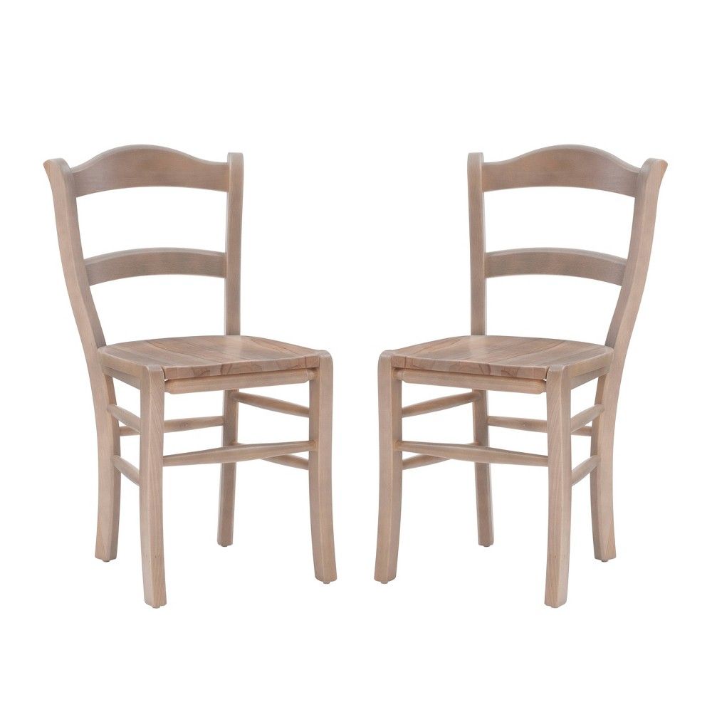 Linon Set of 2 Lunaria Side Chairs Natural - Linon | Connecticut Post Mall