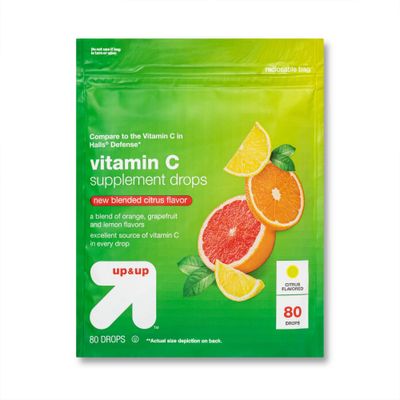 Vitamin C Supplement Drops - Citrus - 80ct - up & up