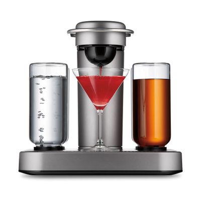 Bartesian Premium Cocktail Dispensing Machine: Silver Electric Drink Maker, Countertop, Cold Water Reservoir, 1-Year Warranty