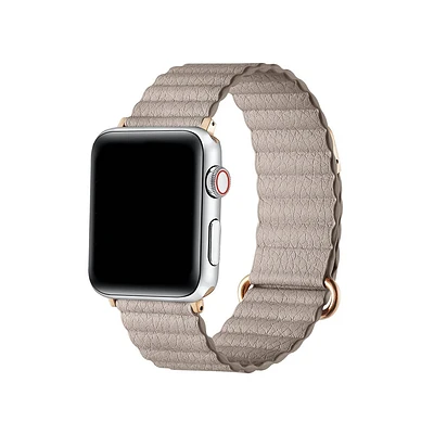 Posh Tech Riley Magnetic Leather Band for Apple Watch - Beige