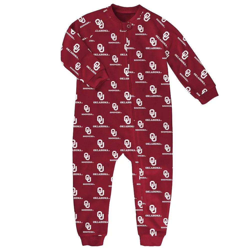 NCAA Oklahoma Sooners Toddler Boys All Over Print Sleeper