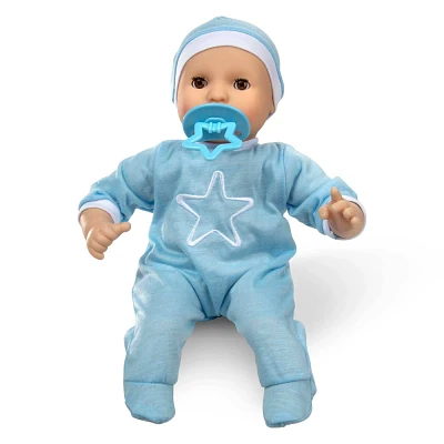 Melissa & Doug Mine to Love Jordan 12 Light Skin-Tone Boy Baby Doll with Romper, Cap, Pacifier