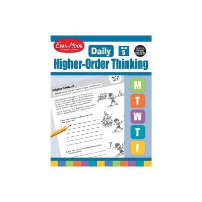 Daily Higher-Order Thinking, Grade 5 Teacher Edition - by Evan-Moor Educational Publishers (Paperback)