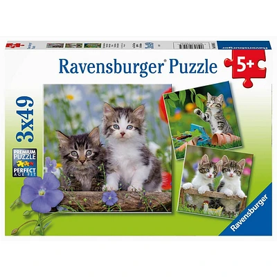 Ravensburger Cuddly Kittens Jigsaw Puzzle Set - 3 x 49pcs