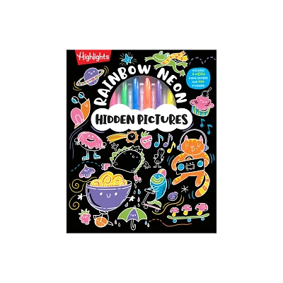 Rainbow Neon Hidden Pictures - (Highlights Hidden Pictures Puzzles to Highlight Activity Books) (Hardcover)