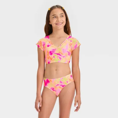 Girls Sunshine Sorbet Tie-Dye Bikini Set