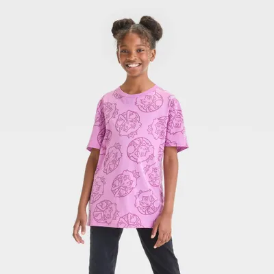 Girls Super Mario Princess Peach Short Sleeve Graphic T-Shirt