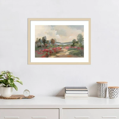 Amanti Art 25x19 Path to The Lake by Silvia Vassileva Wood Framed Wall Art Print