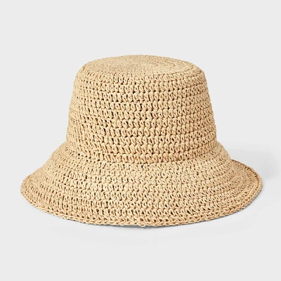 Straw Bucket Hat