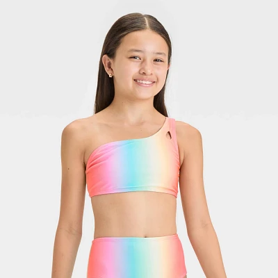 Girls Ombre Design Bikini Swim Top