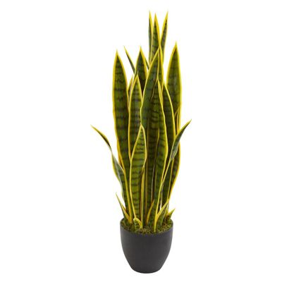 33 x 8 Artificial Sansevieria Plant with Planter - Nearly Natural