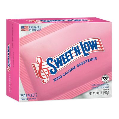 SweetN Low Zero Calorie Sweetener Packets - 250/8.75oz