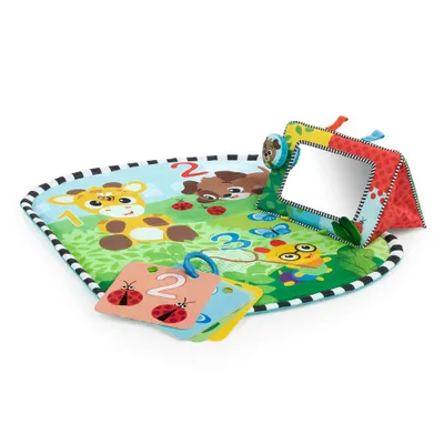 Baby Einstein Discover Garden Tummy Time Baby Playmat and Mirror