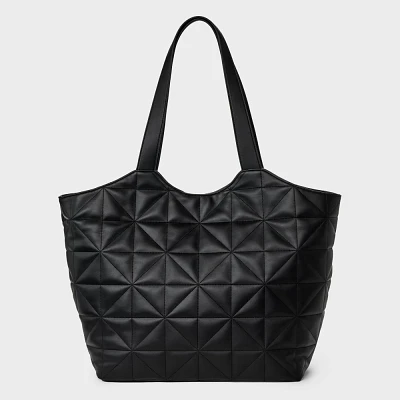 Puff Shopper Tote Handbag - A New Day