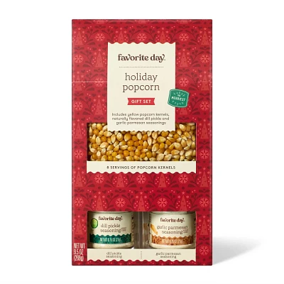 Christmas Popcorn Gift Set with 2 seasonings - 9.5oz - Favorite Day