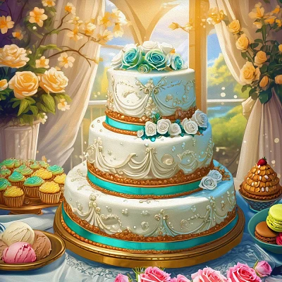 Springbok Wedding Cake Jigsaw Puzzle - 500pc