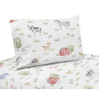 3pc On the Farm Animals Twin Kids Sheet Set - Sweet Jojo Designs