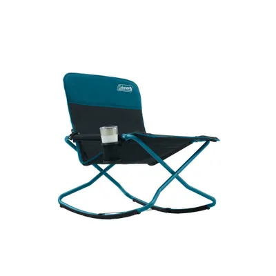 Coleman Cross Rocker Outdoor Portable Chair - Deep Ocean