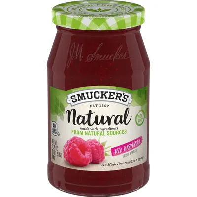 Smuckers Natural Red Raspberry Fruit Spread - 17.25oz