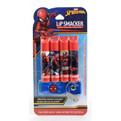 Lip Smackers Spider-Man Lanyard Lip Balm Set - 4ct