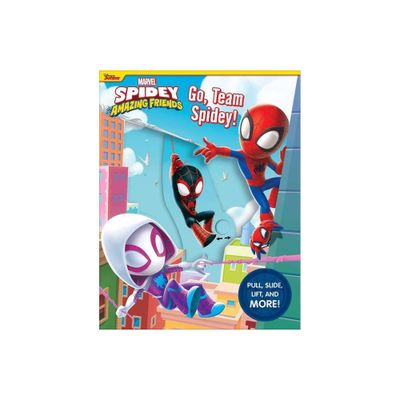 Spidey and His Amazing Friends: Go Team Spidey! Board Book with Flaps and Sliding Pieces (Board Book)