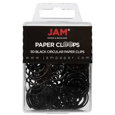 JAM Paper 50pk Circular Paper Clips