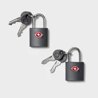 Master Lock 2pk 30mm Key Lock Black : Target