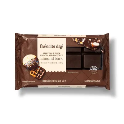 Chocolate Almond Bark - 20oz - Favorite Day