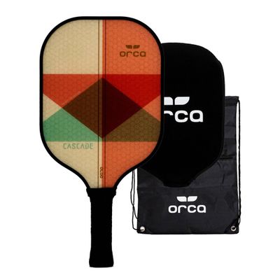 Orca Cascade Polymer Honeycomb Pickleball Paddle with Neoprene Cover and Carry Bag