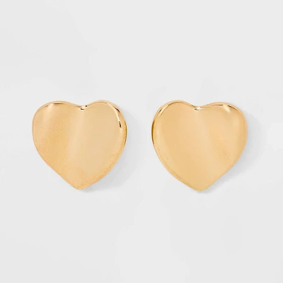 Wavy Heart Earrings - Universal Thread Gold