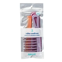 Conair Hair Comb Set - 3ct