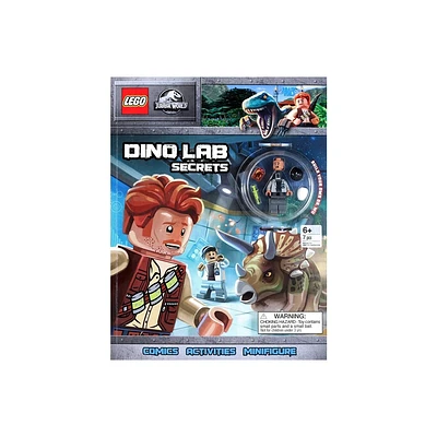 Lego Jurassic World: Dino Lab Secrets - (Activity Book with Minifigure) by Ameet Publishing (Paperback)