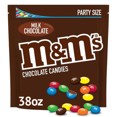 M&Ms Party Size Peanut Chocolate Candy - 38oz