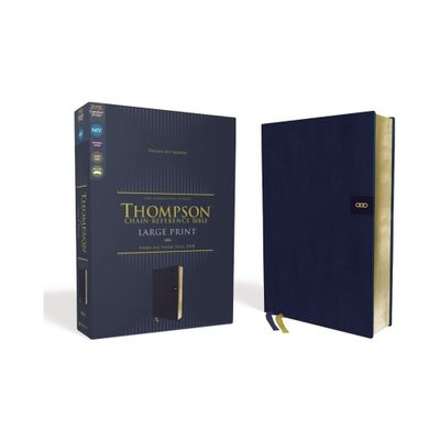 Niv, Thompson Chain-Reference Bible, Large Print, Leathersoft, Navy, Red Letter, Comfort Print - by Zondervan (Leather Bound)