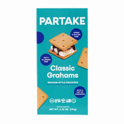 Partake Gluten Free Vegan Classic Grahams - 6.75oz